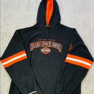 Harley Davidson XL Spellout Pullover Hoodie